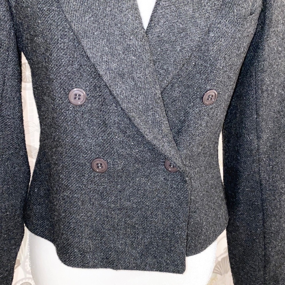 VINTAGE Wool Tweed Smythe Vibe Blazer - Picture 4 of 7